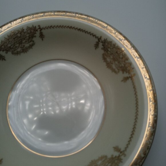 Noritake Bancroft Gold Trimmed Floral Basket Bowl 5481 Vintage - Picture 8 of 15